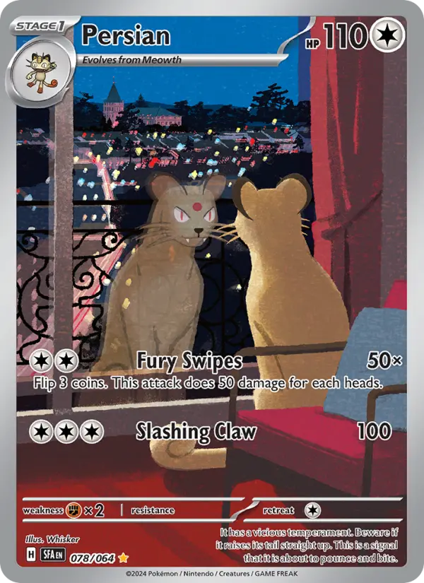 Persian Pokémon card