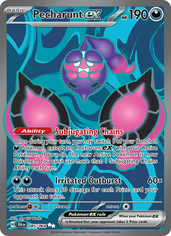 Pecharunt ex Pokémon card