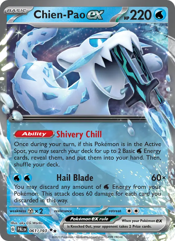 Chien-Pao ex Pokémon card