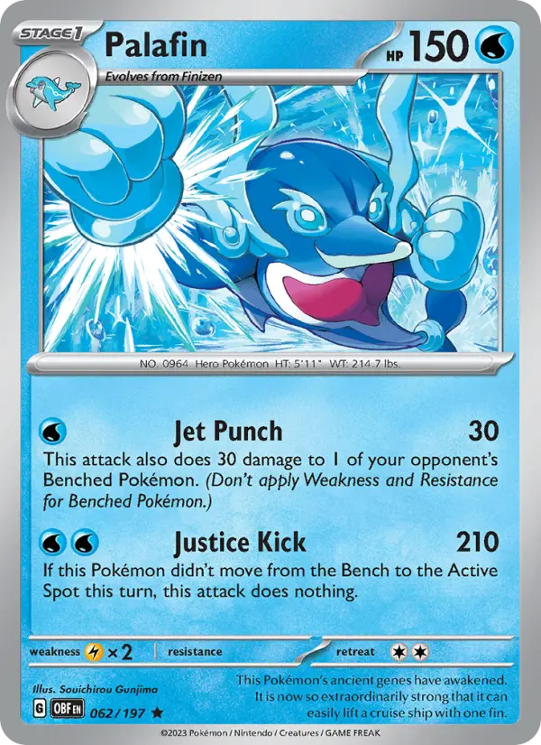 Palafin Pokémon card