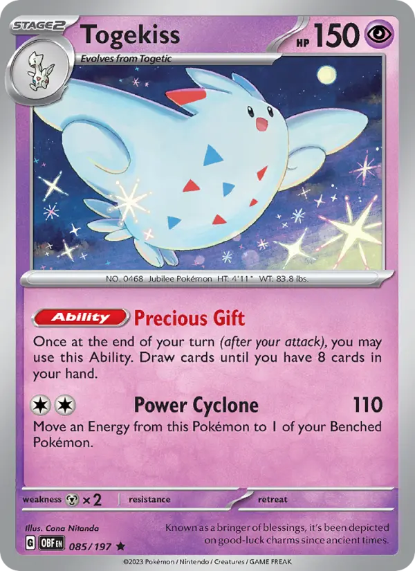 Togekiss Pokémon card