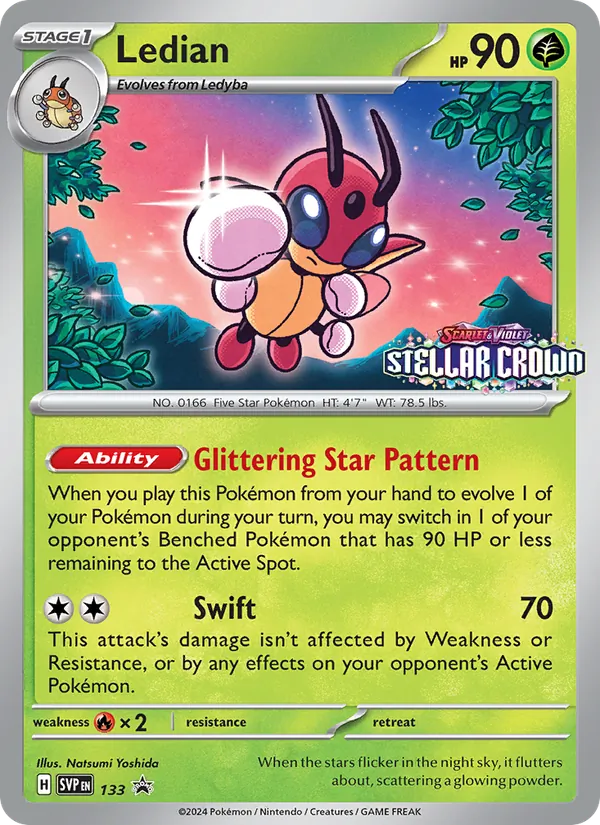 Ledian Pokémon card