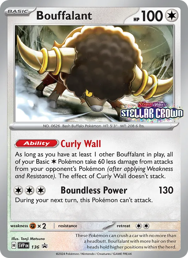 Bouffalant Pokémon card