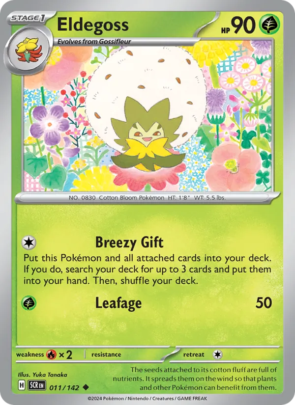 Eldegoss Pokémon card