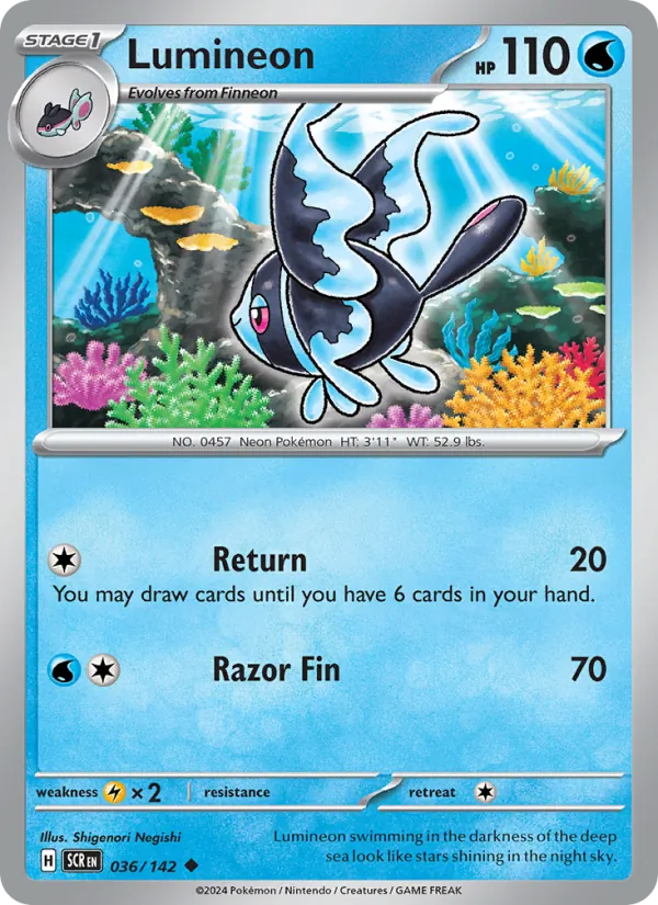 Lumineon Pokémon card