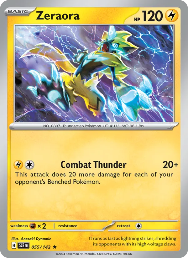Zeraora Pokémon card