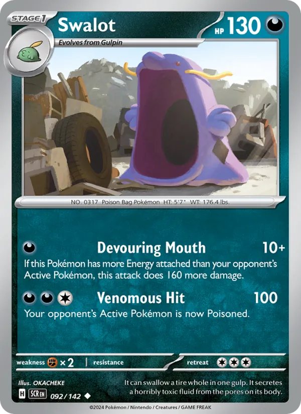 Swalot Pokémon card