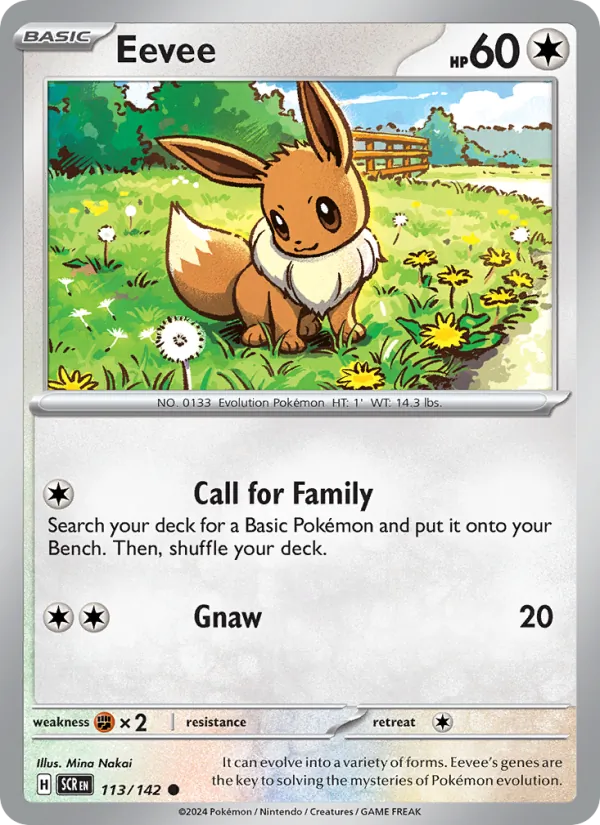 Eevee Pokémon card