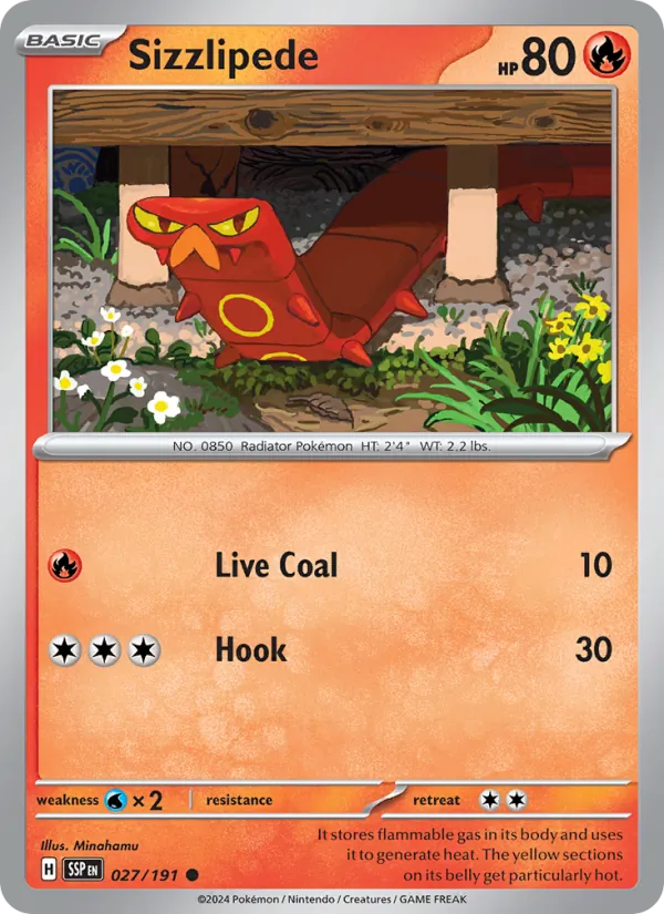 Sizzlipede card