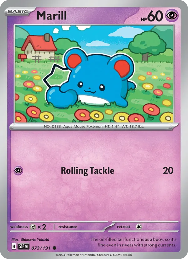 Marill Pokémon card