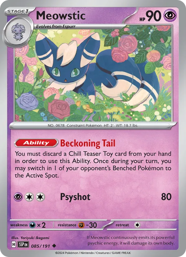 Meowstic Pokémon card