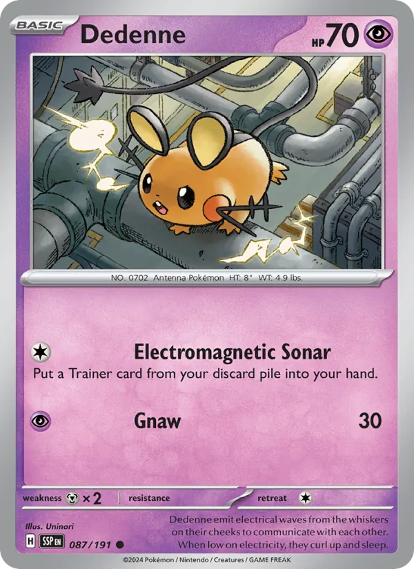 Dedenne Pokémon card