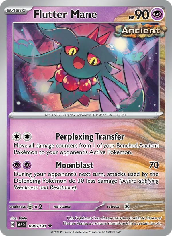 Flutter Mane Pokémon card