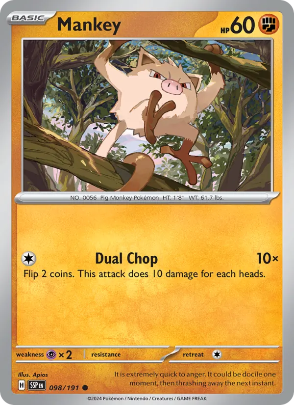 Mankey card