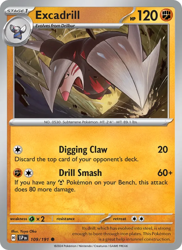 Excadrill Pokémon card