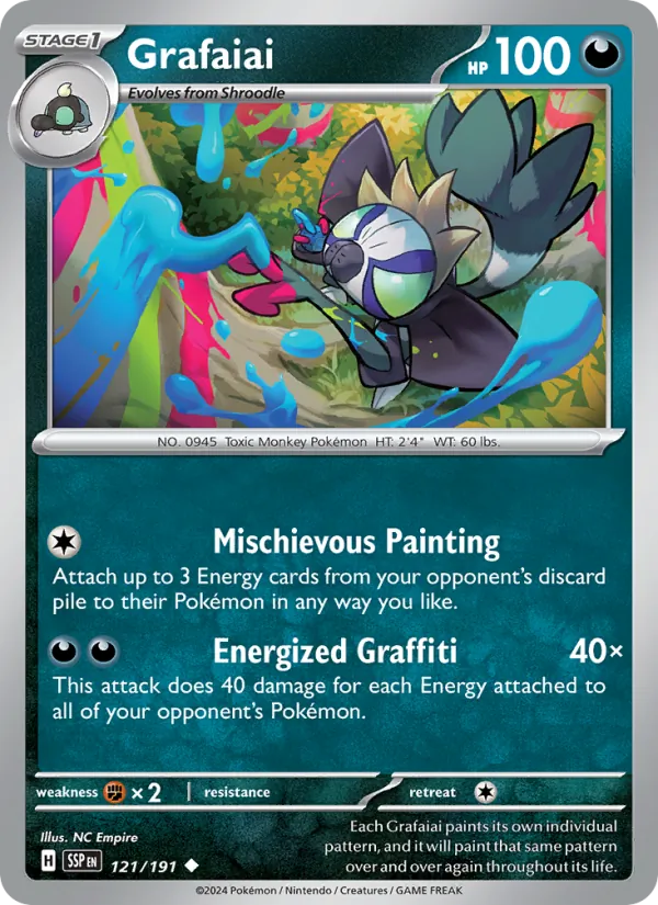 Grafaiai Pokémon card