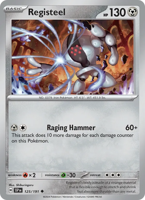 Registeel card