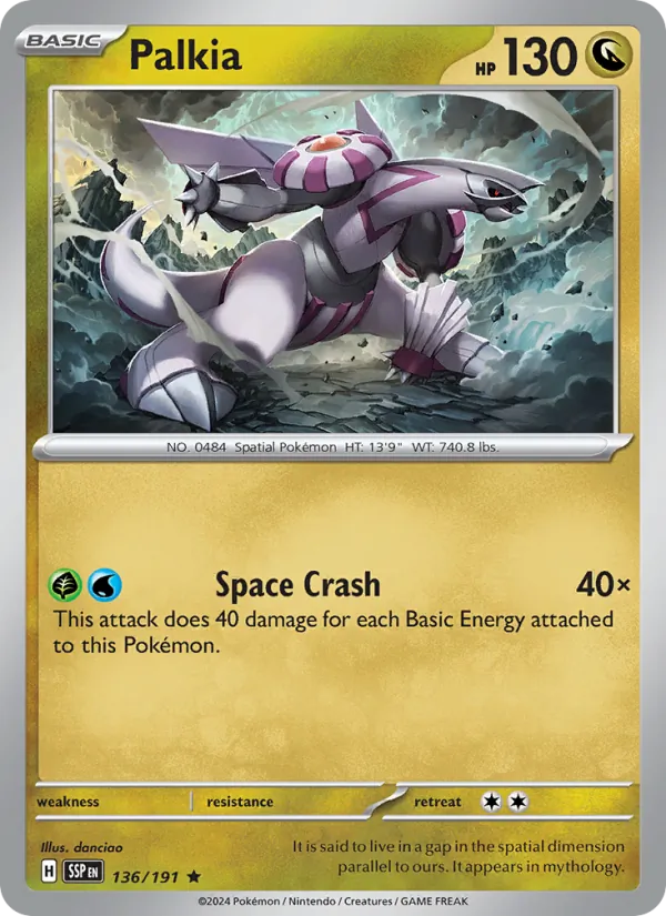 Palkia Pokémon card