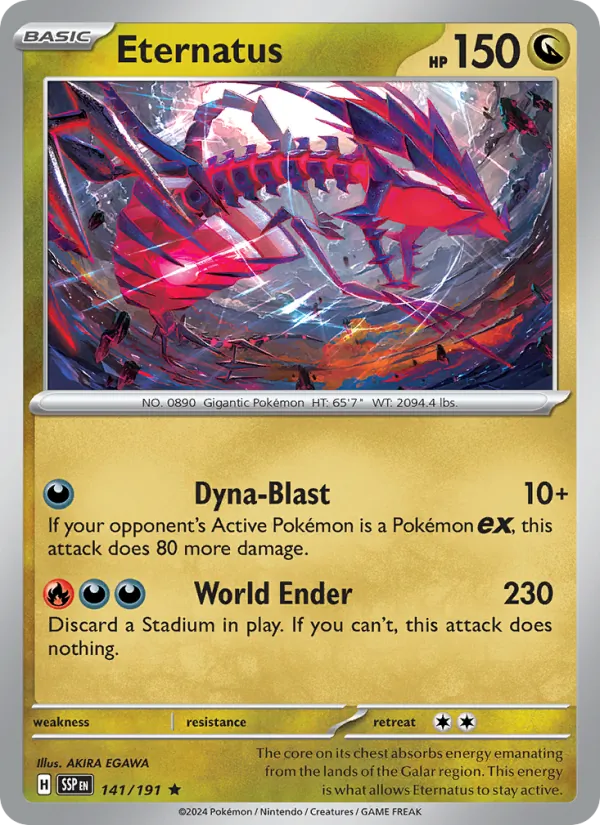 Eternatus Pokémon card