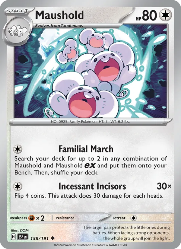 Maushold Pokémon card