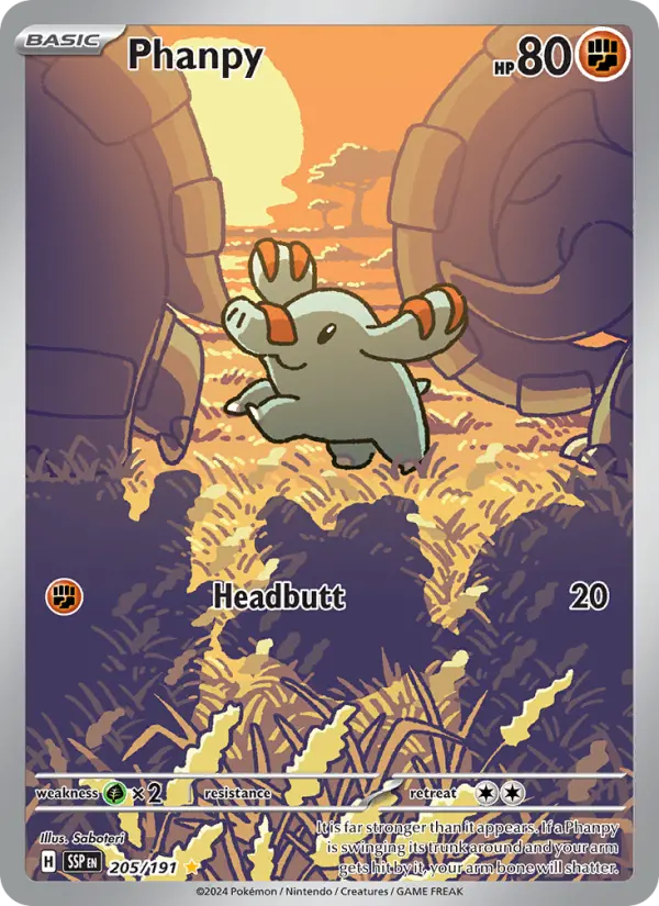 Phanpy Pokémon card