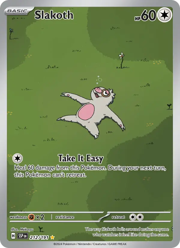 Slakoth Pokémon card