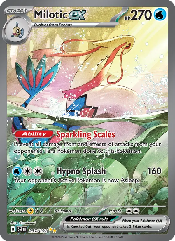 Milotic ex Pokémon card