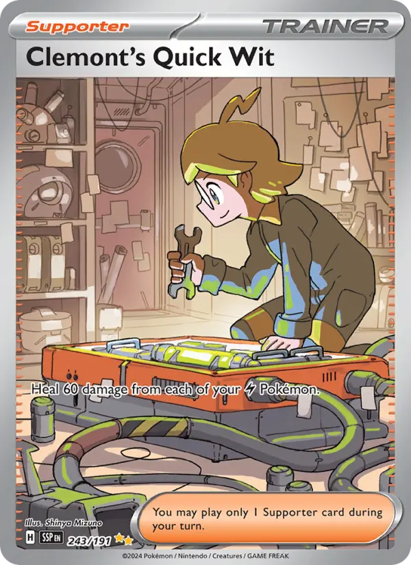 Clemont's Quick Wit Pokémon card