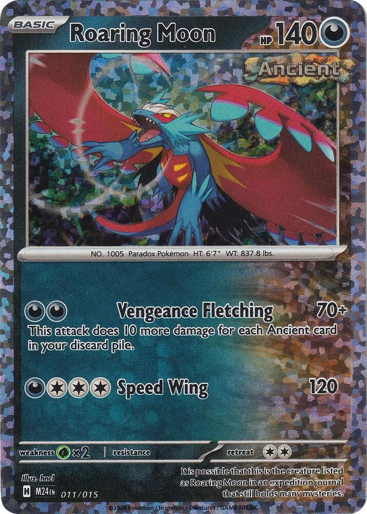 Roaring Moon Pokémon card