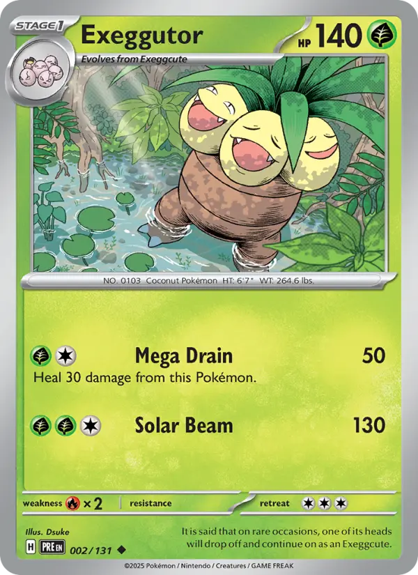 Exeggutor Pokémon card