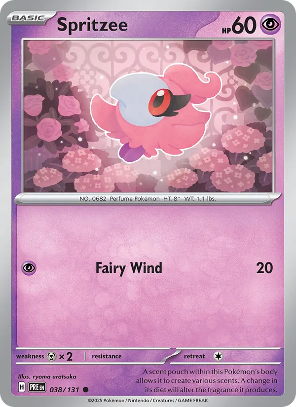 Spritzee Pokémon card