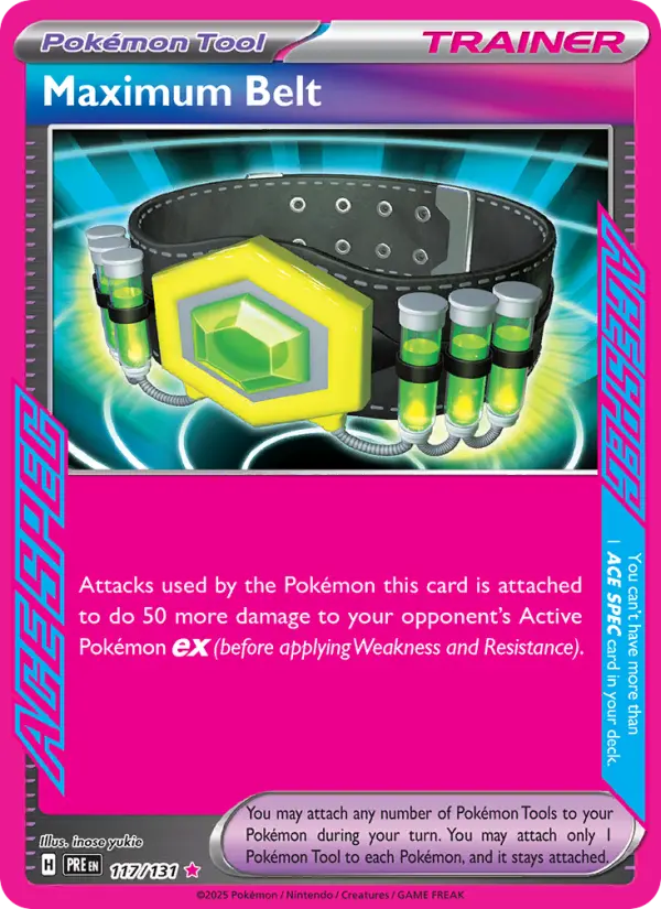 Maximum Belt Pokémon card