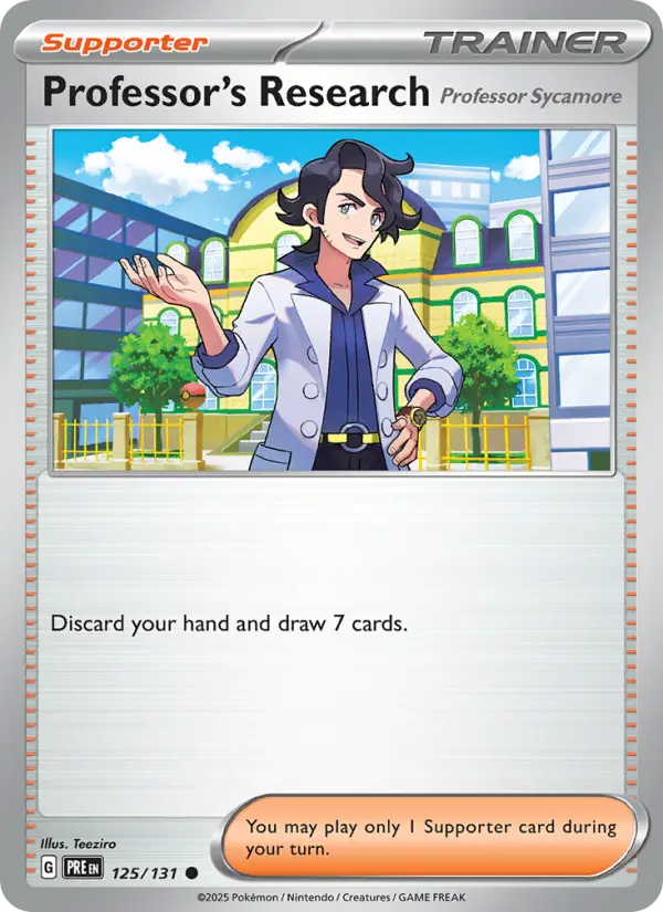 Professor's Research Pokémon card