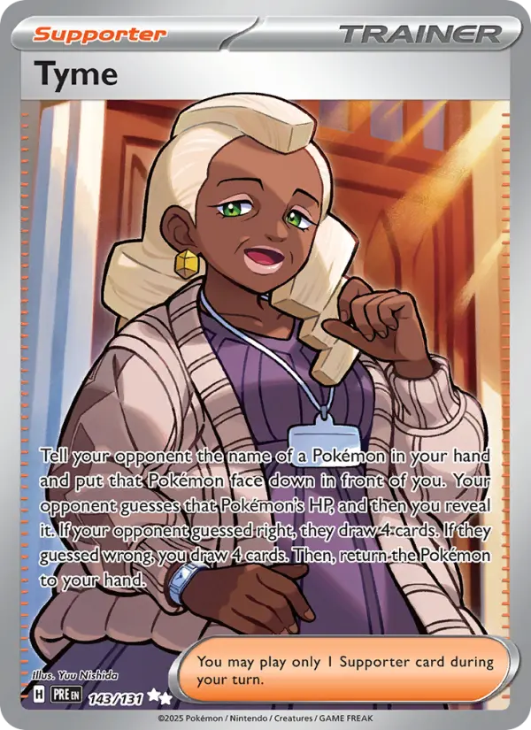 Tyme Pokémon card