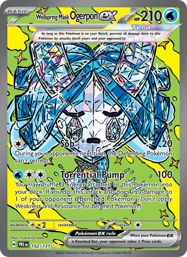Wellspring Mask Ogerpon ex Pokémon card