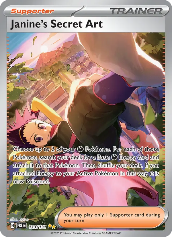 Janine's Secret Art Pokémon card