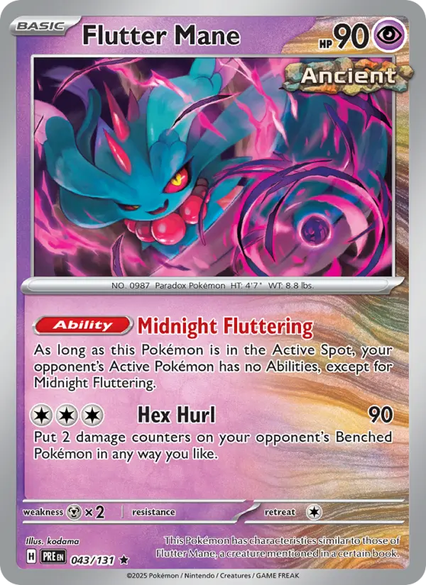 Flutter Mane Pokémon card