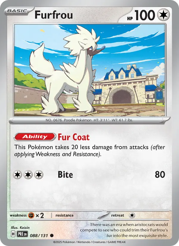 Furfrou Pokémon card