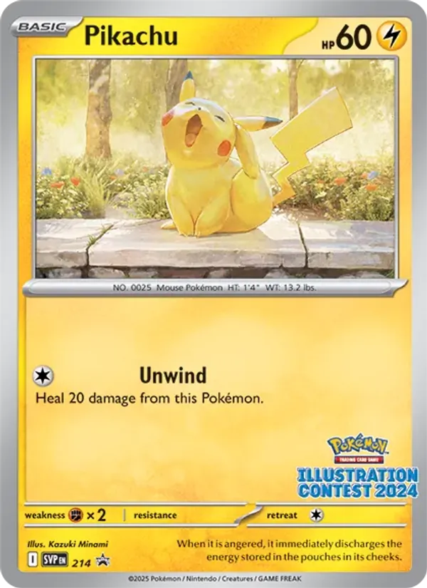 Pikachu Pokémon card
