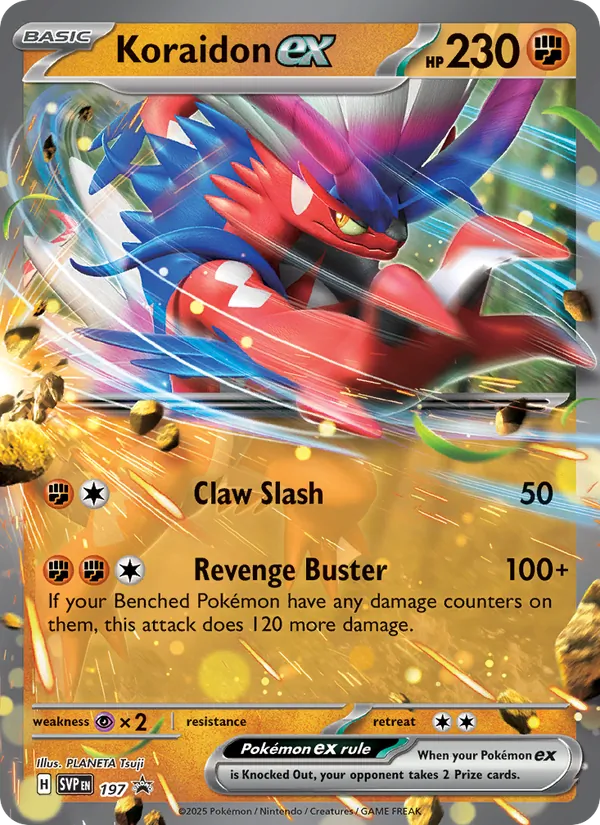 Koraidon ex Pokémon card