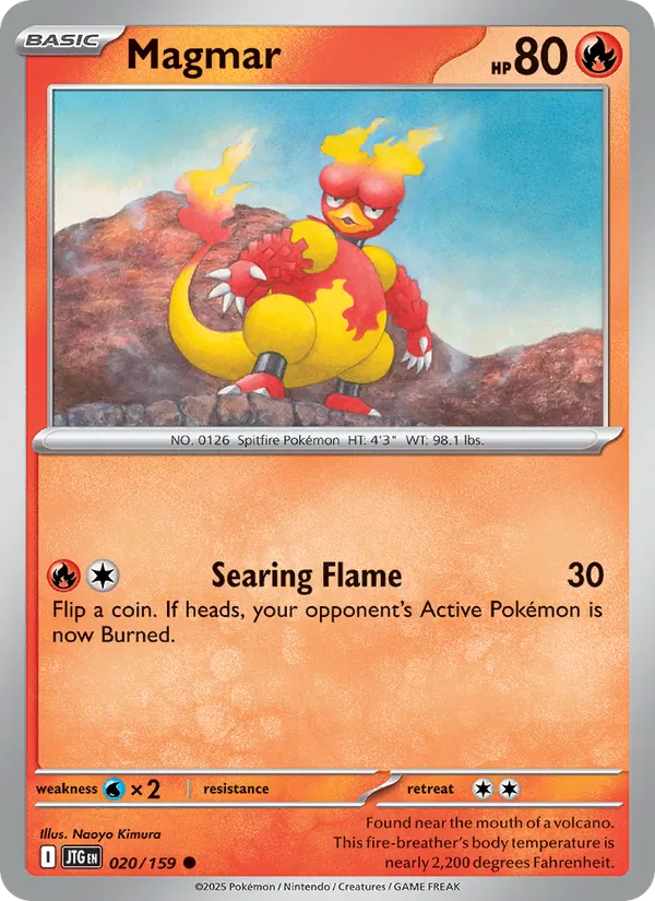 Magmar Pokémon card