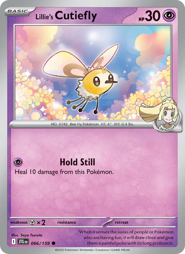 Lillie's Cutiefly Pokémon card