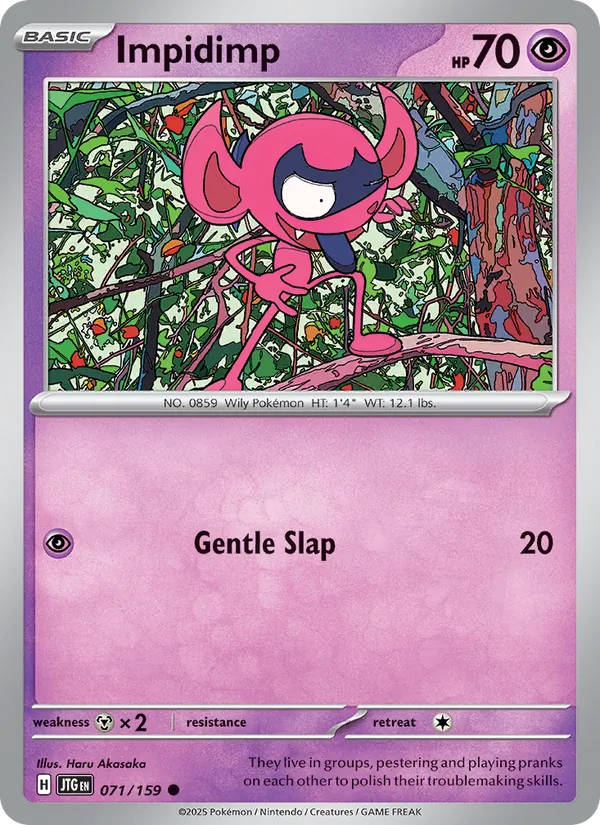 Impidimp Pokémon card