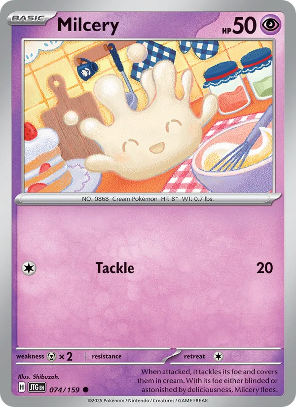 Milcery Pokémon card