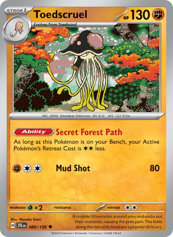 Toedscruel Pokémon card