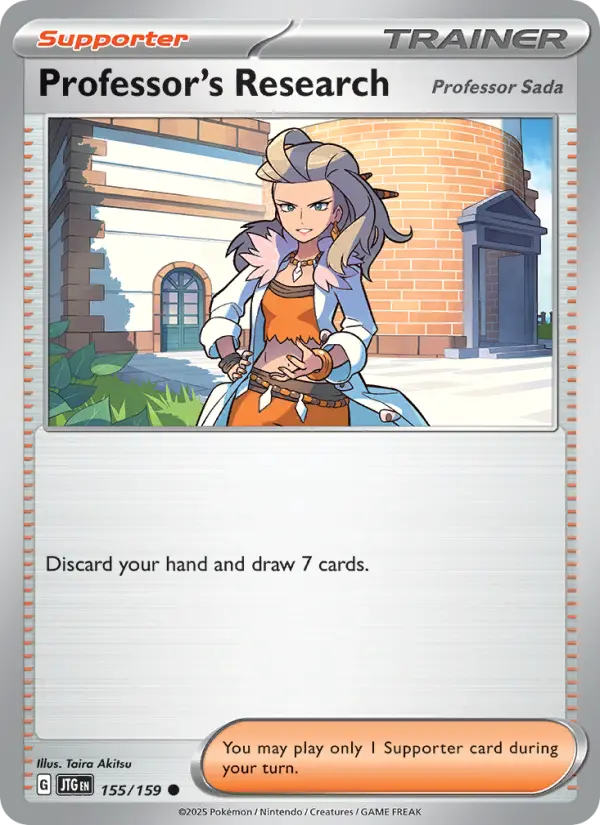Professor's Research Pokémon card