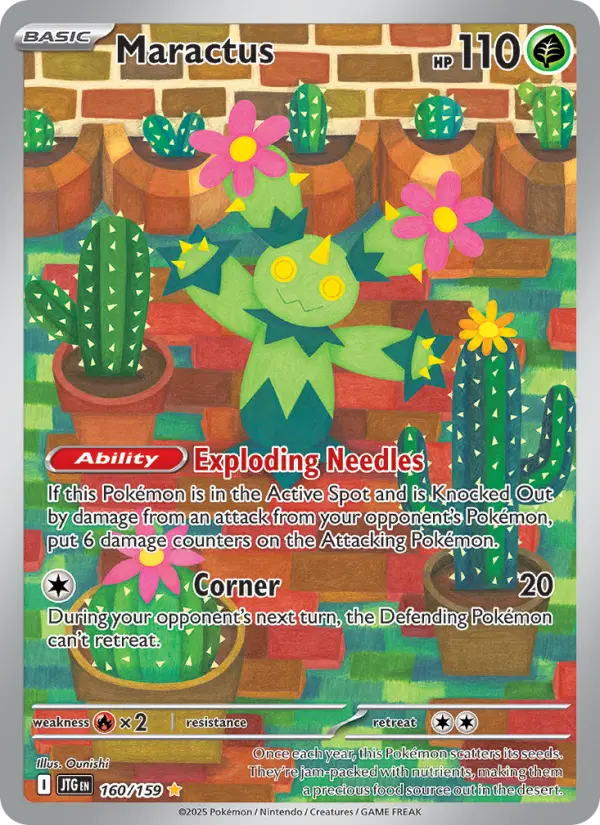 Maractus Pokémon card