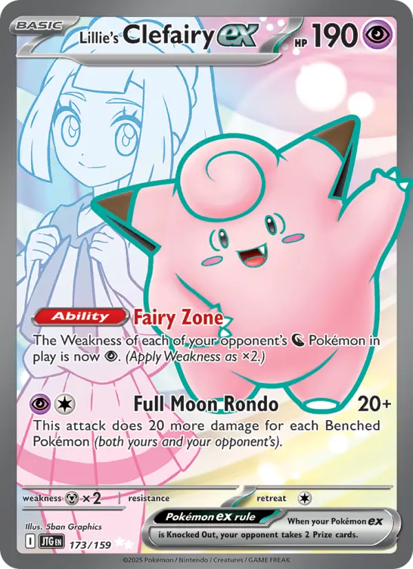 Lillie's Clefairy ex Pokémon card