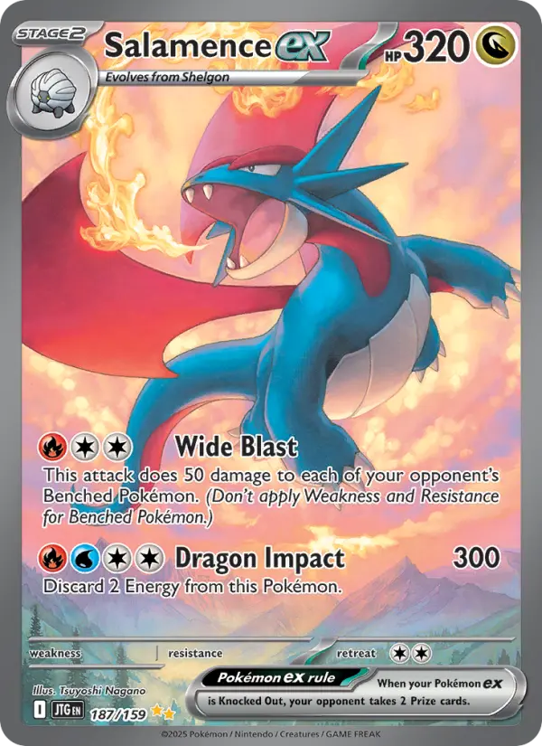 Salamence ex Pokémon card