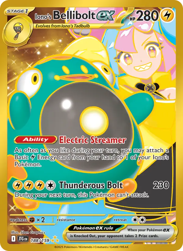 Iono's Bellibolt ex Pokémon card